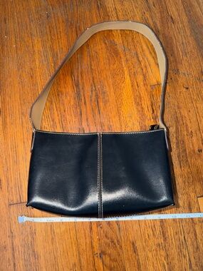 Mondani Black Leather Mini Shoulder Bag
